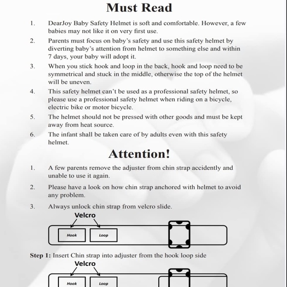 NWT DearJoy Baby Safety Helmet also used as Baby Head Protector Orange Helmet - Picture 6 of 6